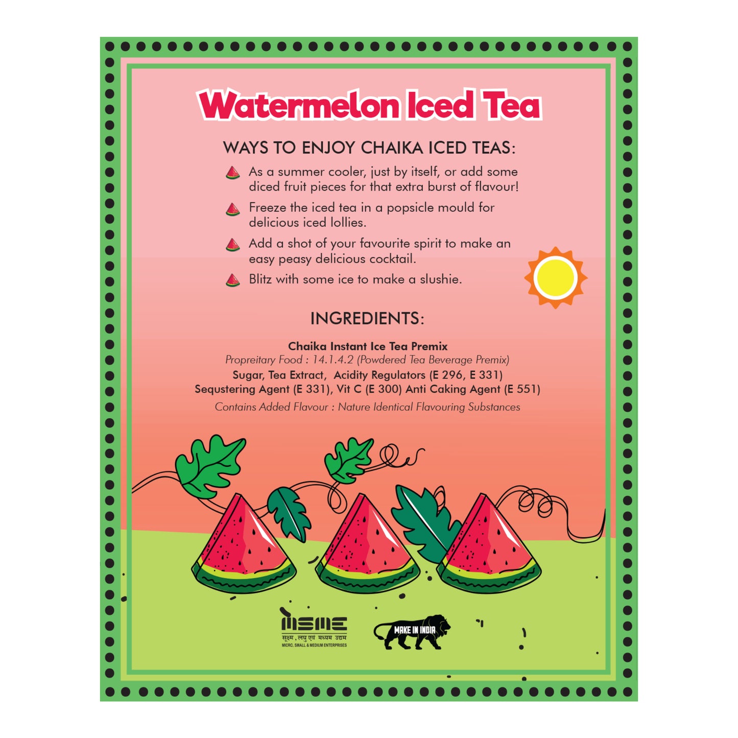 Instant Iced Tea: Summery Watermelon
