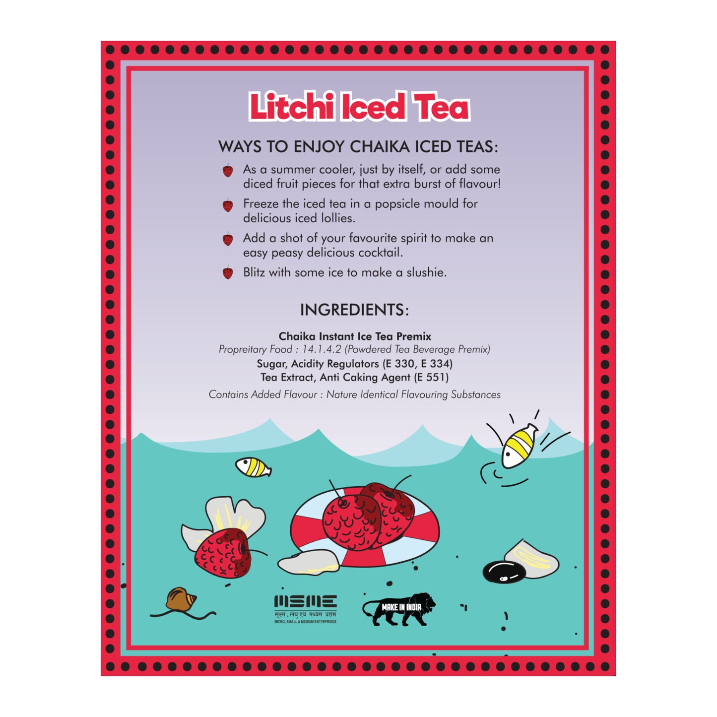 Instant Iced Tea: Beachy Litchi