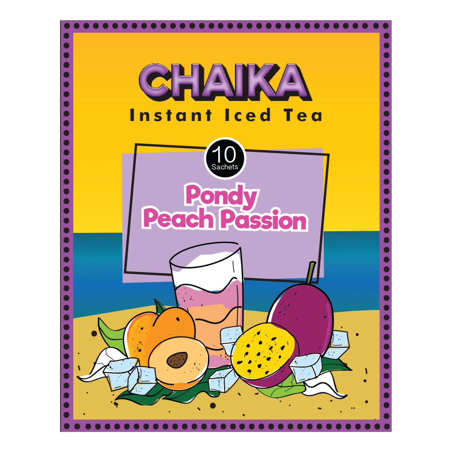 Iced tea combo Pack - Tropical Pineapple, Pondy Peach Passion Fruit & Mahabaleshwar Mixed Berry (30 Sachets)